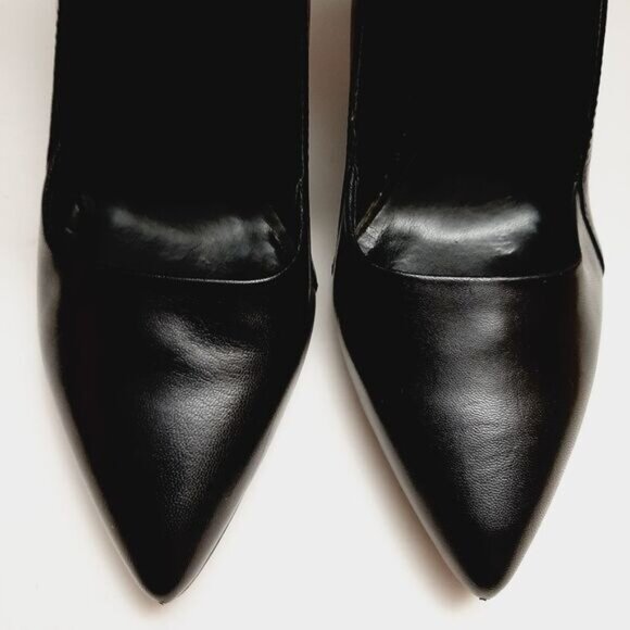 NINE WEST PrepSchool Ankle Strap Pointy Toe High Heel Pumps Black Sz 8.5 M - Picture 6 of 16